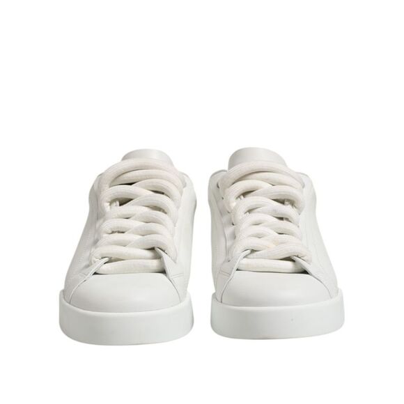 Dolce & Gabbana White Logo Lace Up Low Top Men Sneakers Men's Shoes